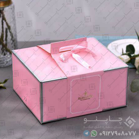 جعبه بسته بندی کیک عروسی و تولد